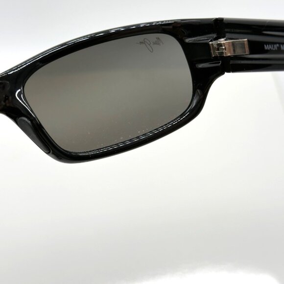 Maui Jim Stingray Sunglasses Unisex MJ 103-02 Gloss Black Grey Lenses 55mm - Picture 6 of 9